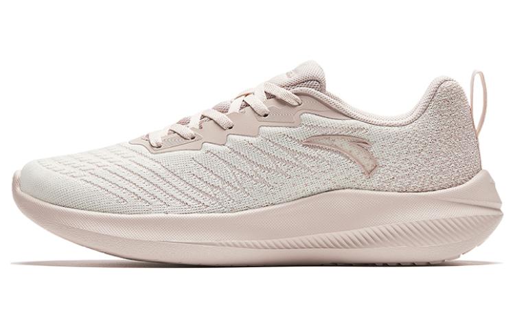 Anta Anti Slip Wear Resistant Low Top Running Shoes Women's White Pink