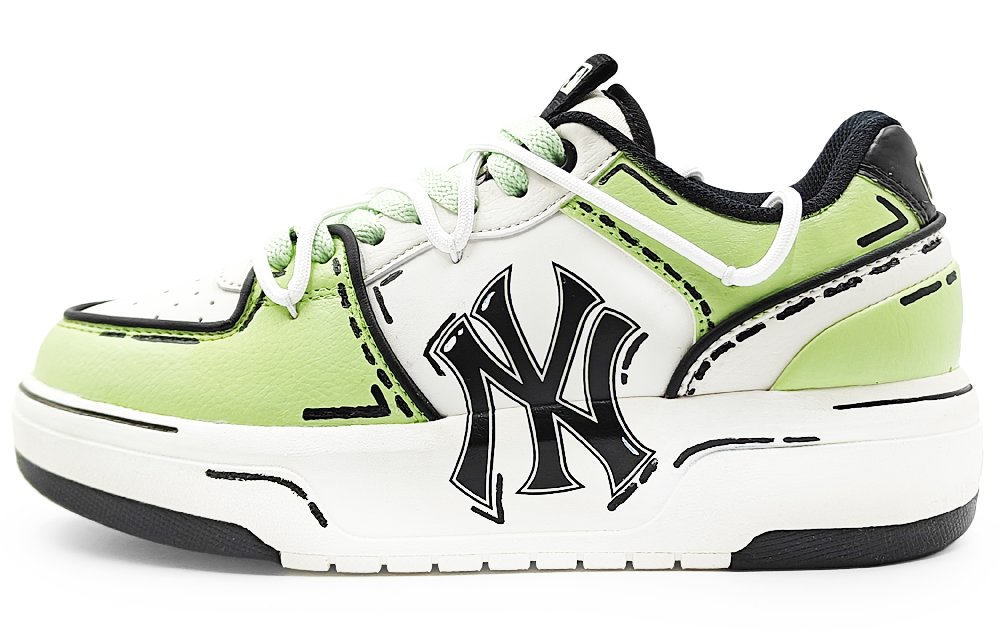 MLB Chunky Liner Abrasion Resistant Low Top Skateboard Shoes Unisex Light Green
