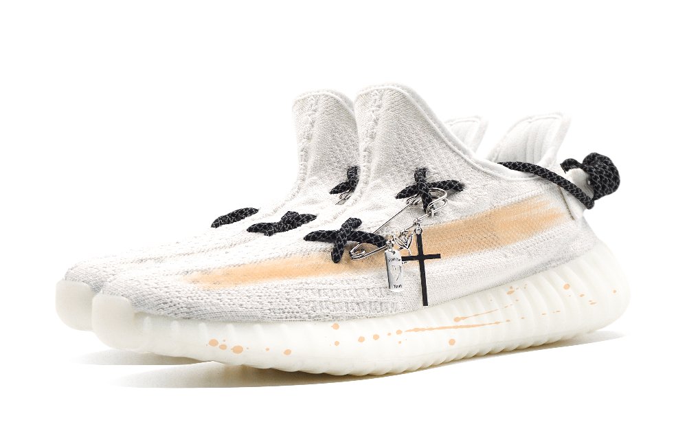 Adidas Originals Yeezy Boost 350 V2 Abrasion Resistant Low Top Casual Shoes Unisex White