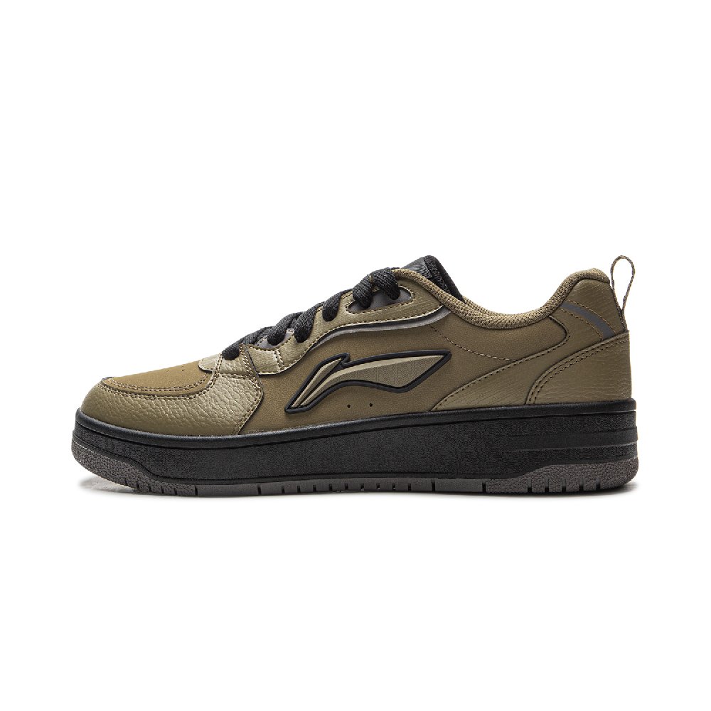 LiNing Tianji Soft Cushioning, Wear Resistant Low Top Skateboard Shoes Men's Tamarind Green