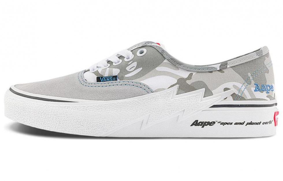 VANS Authentic Series Кроссовки для скейтбординга Low Top Серый камуфляж Унисекс