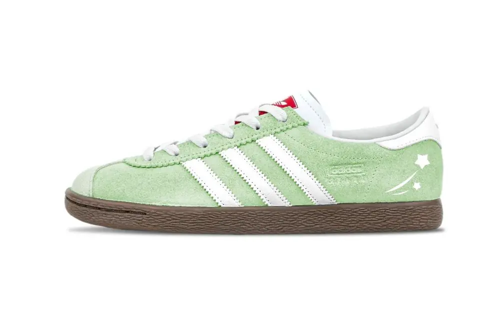 Adidas Originals Stadt Green Apple Green Abrasion Resistant Low top German Army Trainers Unisex Mint Green
