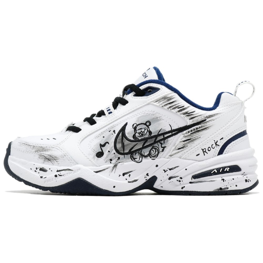 Nike Air Monarch 4 Low Top Chunky Sneakers Unisex White