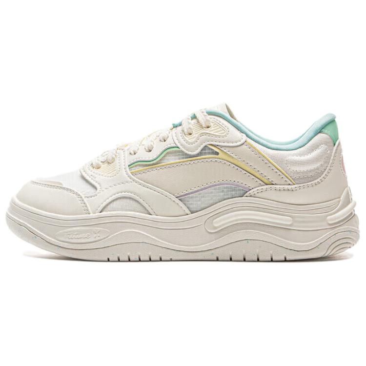 LiNing Future Flow Coverage Abrasion Resistant Low Top Skateboard Shoes Women's White