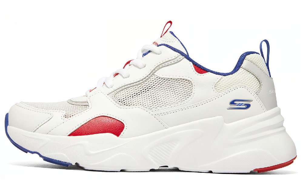 Skechers BOBS BAMINA Mid Top Casual Shoes Women's White Blue Red