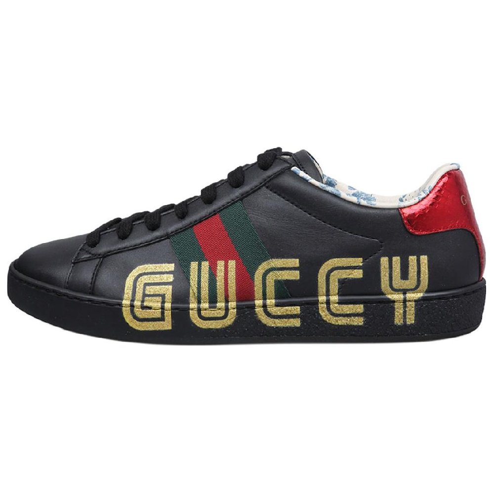GUCCI Women's Ace Low 'Guccy Print   Black' Women's