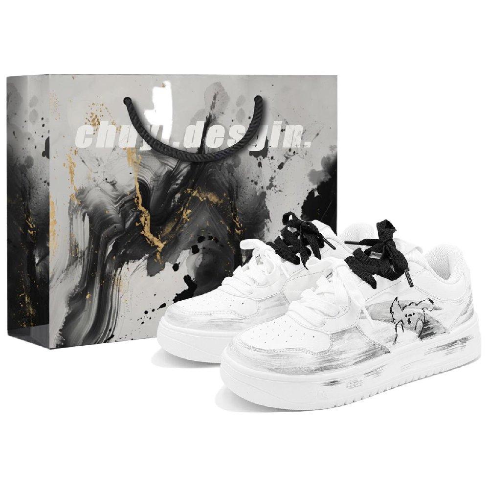 Anta Anti Slip Wear Resistant Low Top Skateboard Shoes Unisex Black