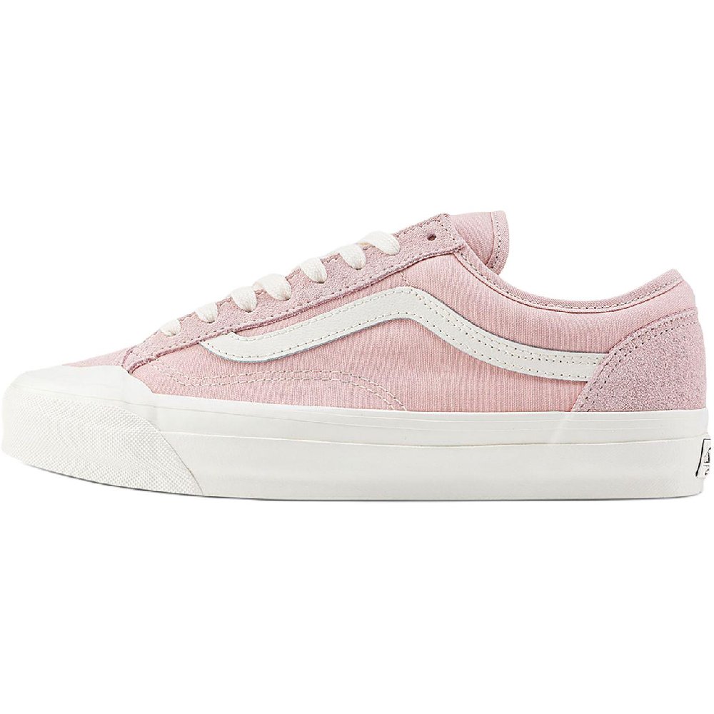 Vans LX Old Skool 136 Anti Slip Wear Resistant Low Top Skateboard Shoes Unisex Pink