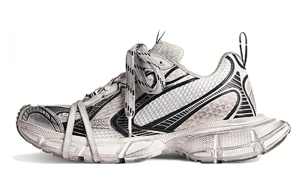 Balenciaga 3XL Sneakers 'White And Black Mesh And Polyurethane' Women's