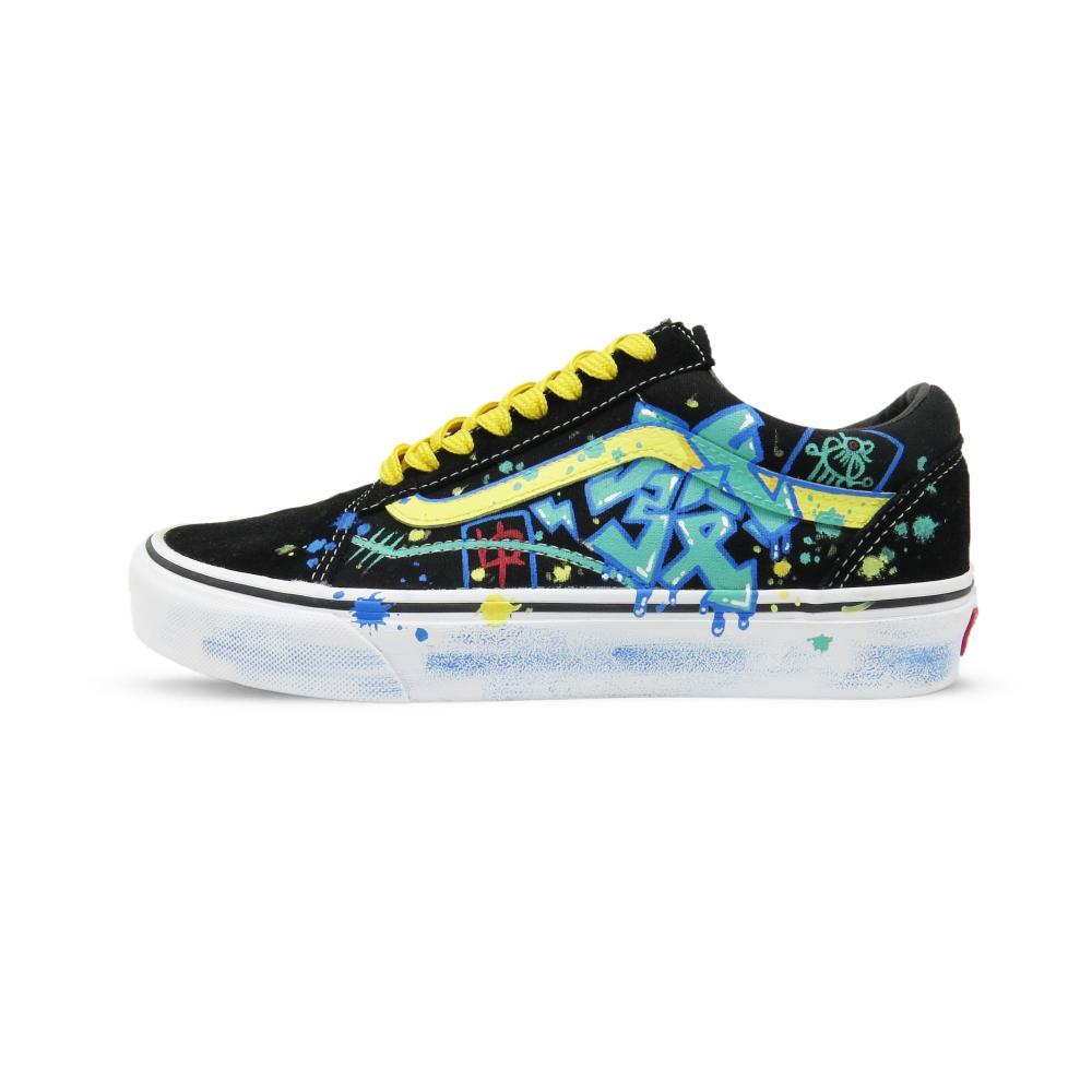 Vans Old Skool Anti-Slip Wear-Resistant Low-Top Skateboard Shoes Unisex Turquoise