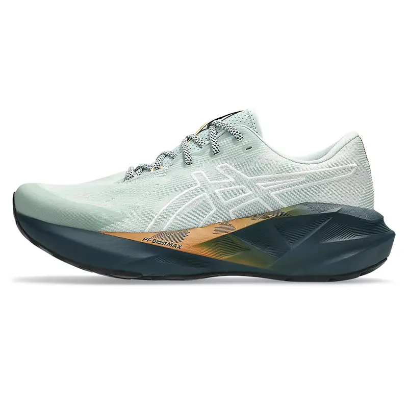 Asics NOVABLAST 5 Abrasion Resistant Breathable Low Top Running Shoes Men's Brown Green