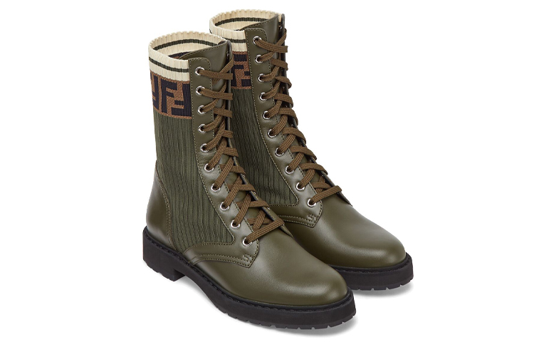 FENDI Rockoko Boots Green Women's купить в интернет-магазине Yoocart с быстрой доставкой по России.