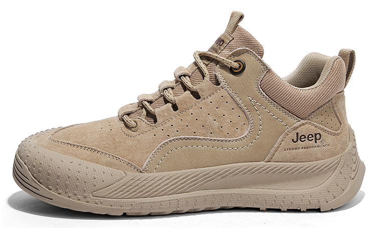 Jeep Mountaineering & Hiking Shoes Men Low Top Khaki