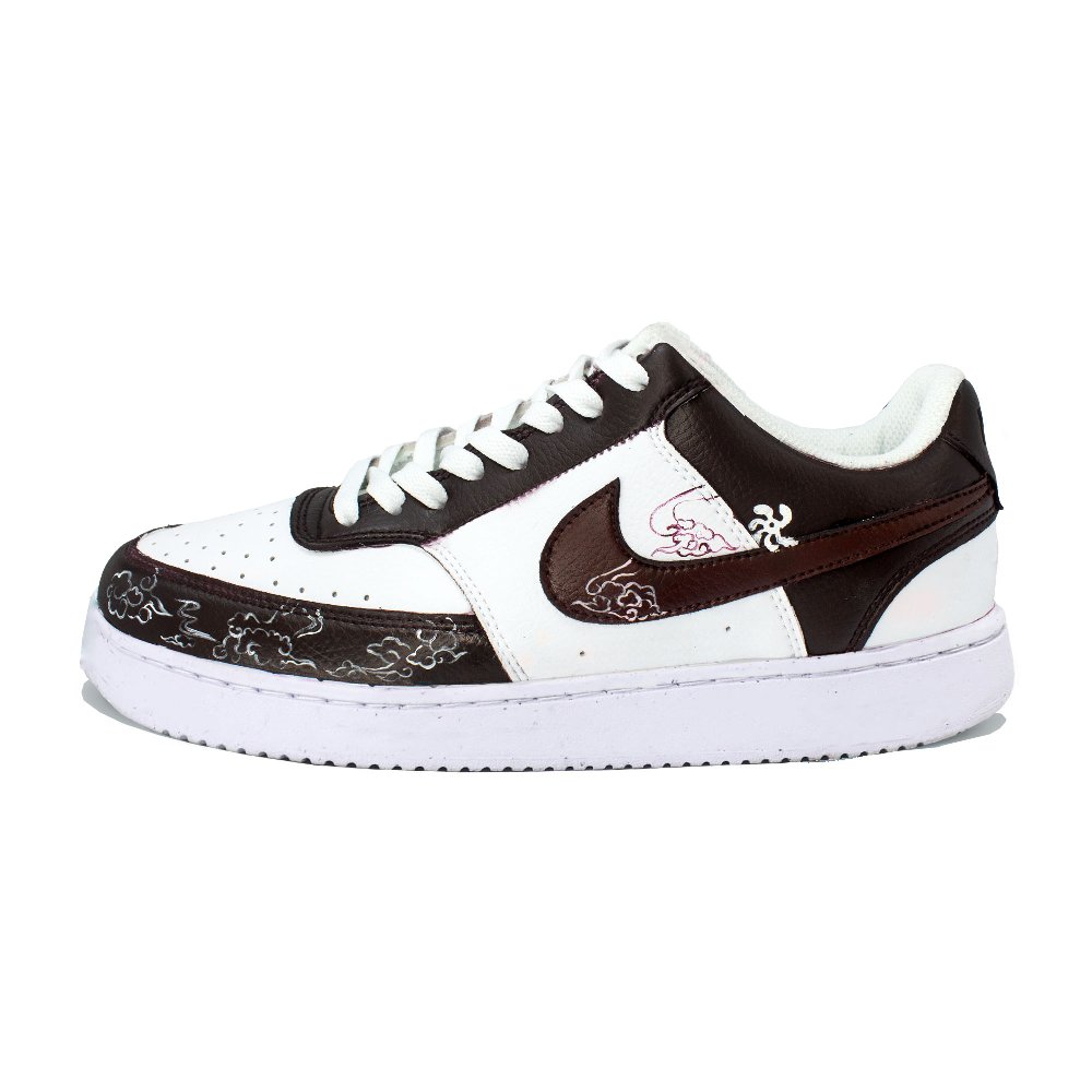 Nike Court Vision 1 Low Top Skateboard Shoes Unisex Red White