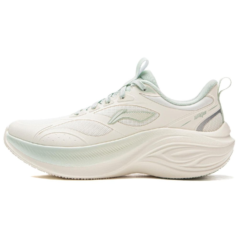 LiNing Ride Waves V2 Slip Resistant Cushioning Abrasion Resistant Lightweight Low Top Running Shoes Women's Mist White