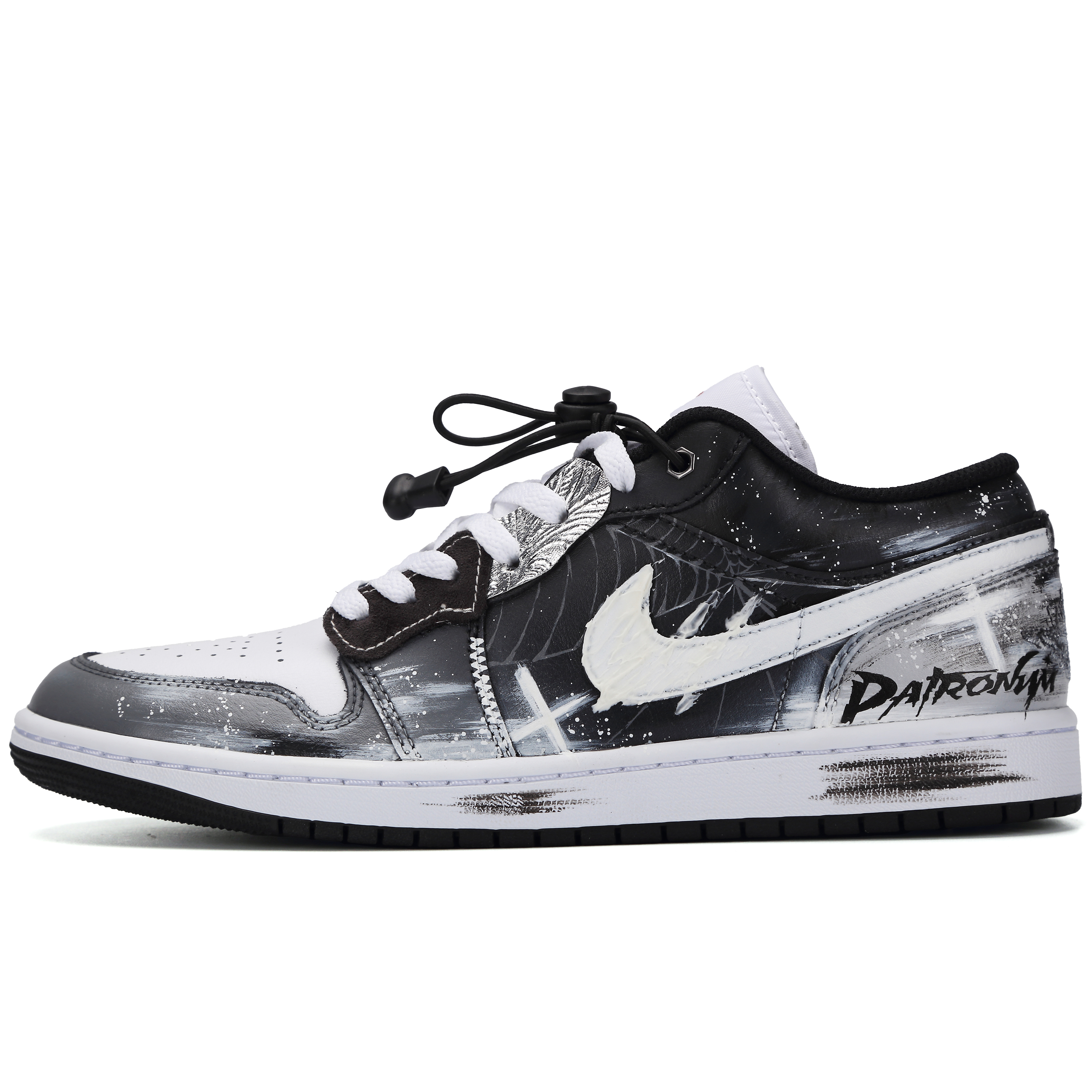 Jordan Air Jordan 1 Midnight Galaxy Abrasion Resistant Low Top Vintage Basketball Shoes Men's Black Gray купить в интернет-магазине Yoocart с быстрой доставкой по России.