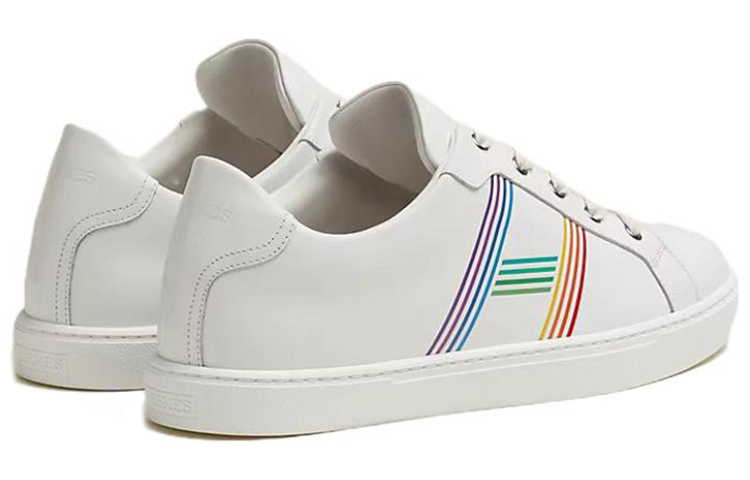 HERMES Avantage Low Top Stylish Skateboarding Shoes Men's White