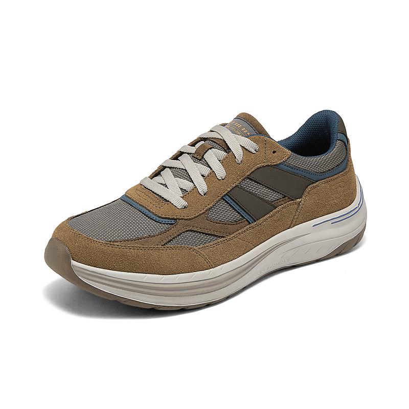 Skechers MENS USA Low Top Running Shoes Men's Brown