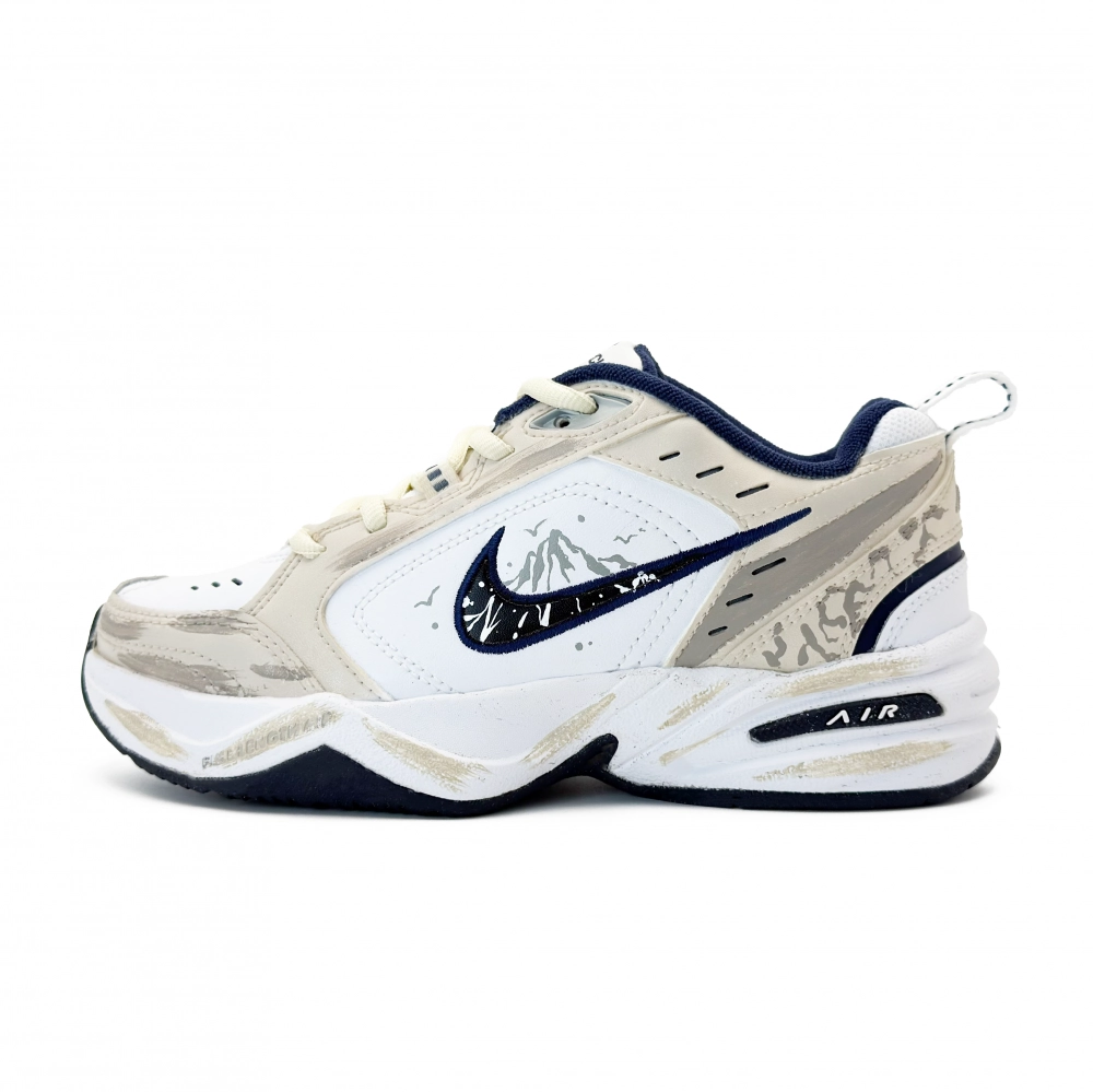 Nike Air Monarch 4 Abrasion Resistant Low top Chunky Sneakers Unisex Brown