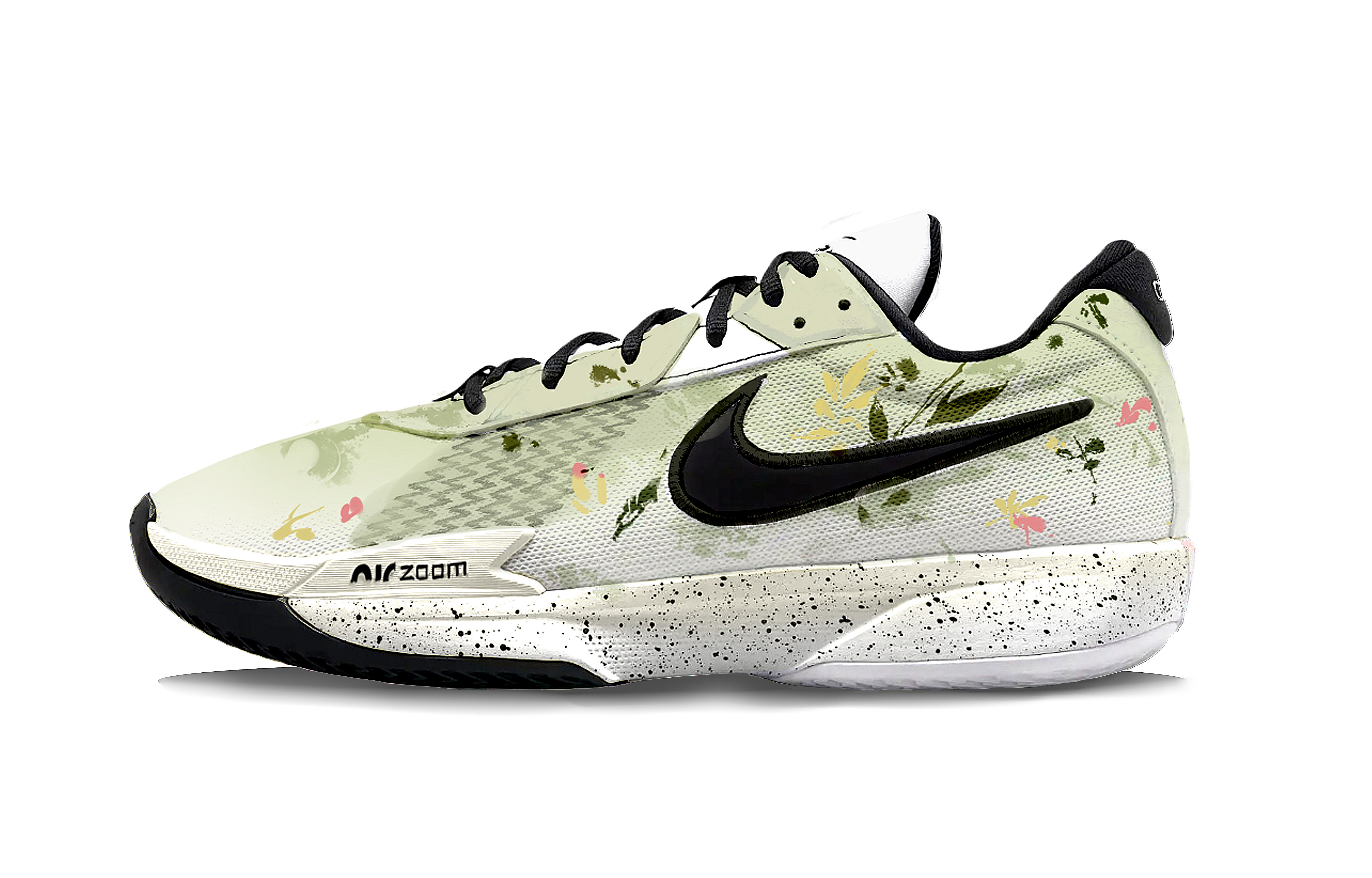 Nike Air Zoom G.T. Cut Academy Mirror Flower Aqua Moon Low top Basketball Shoes Unisex