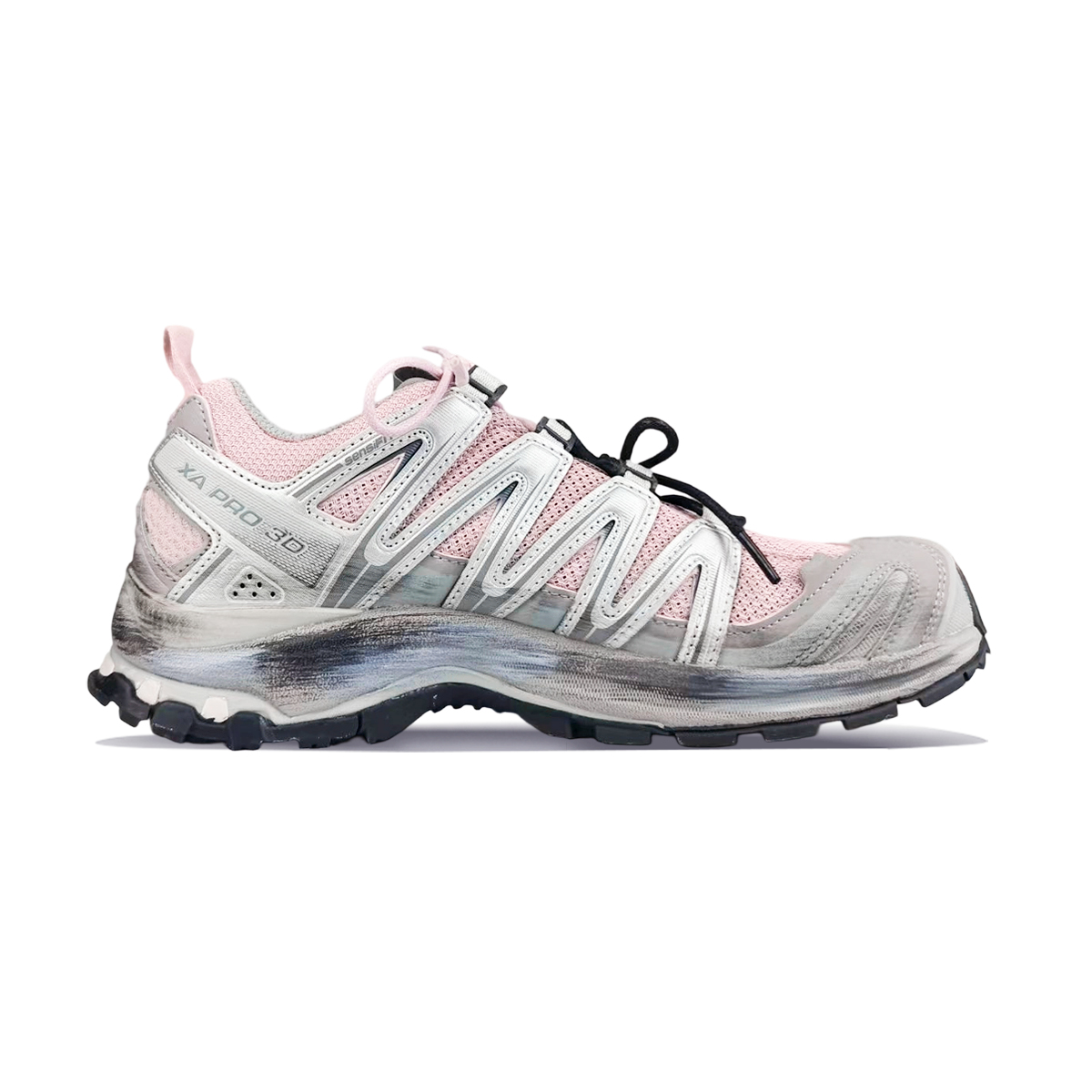 SALOMON XA PRO 3D Cushioning Support Low top Running Shoes Unisex Silver Pink