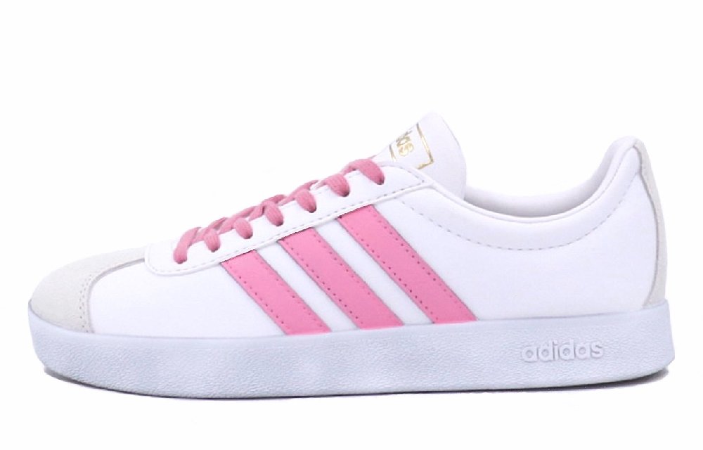 Adidas Neo VL Court 2.0 Anti-Slip And Wear-Resistant Lightweight Low-Top Skateboard Shoes Unisex Light Pink