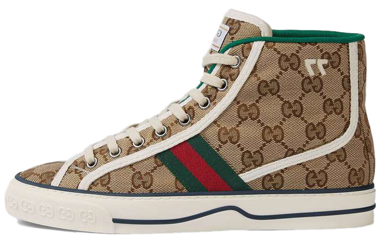 Gucci Wmns Tennis 1977 High 'Beige Ebony' Women's