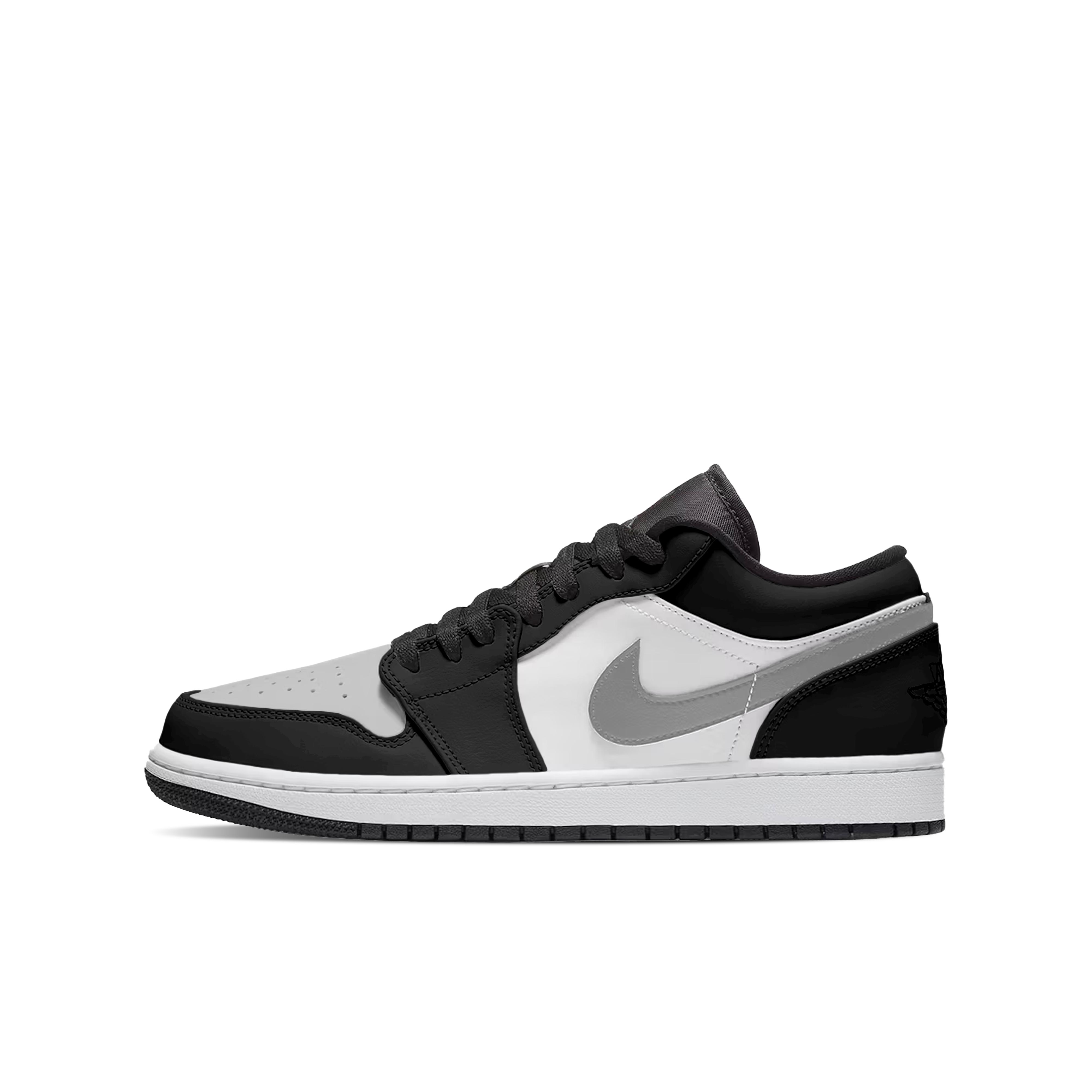 Jordan Air Jordan 1 Low top Vintage Basketball Shoes Unisex Black White Gray