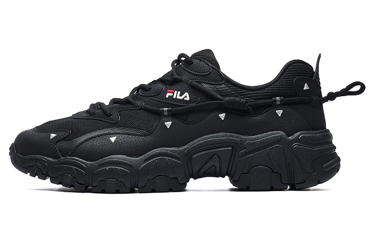 FILA Low Top Running Shoes 'Black White'