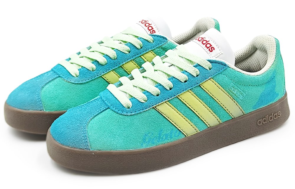 Adidas Neo VL Court 2.0 Skateboard Shoes Unisex Low Top Cyan/Yellow/Blue