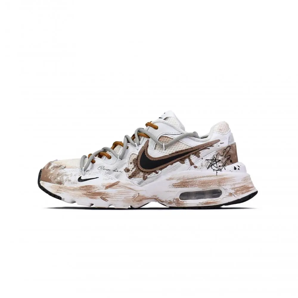Nike Air Max Fusion Low top Casual City Commute Running Shoes Women's Light Brown