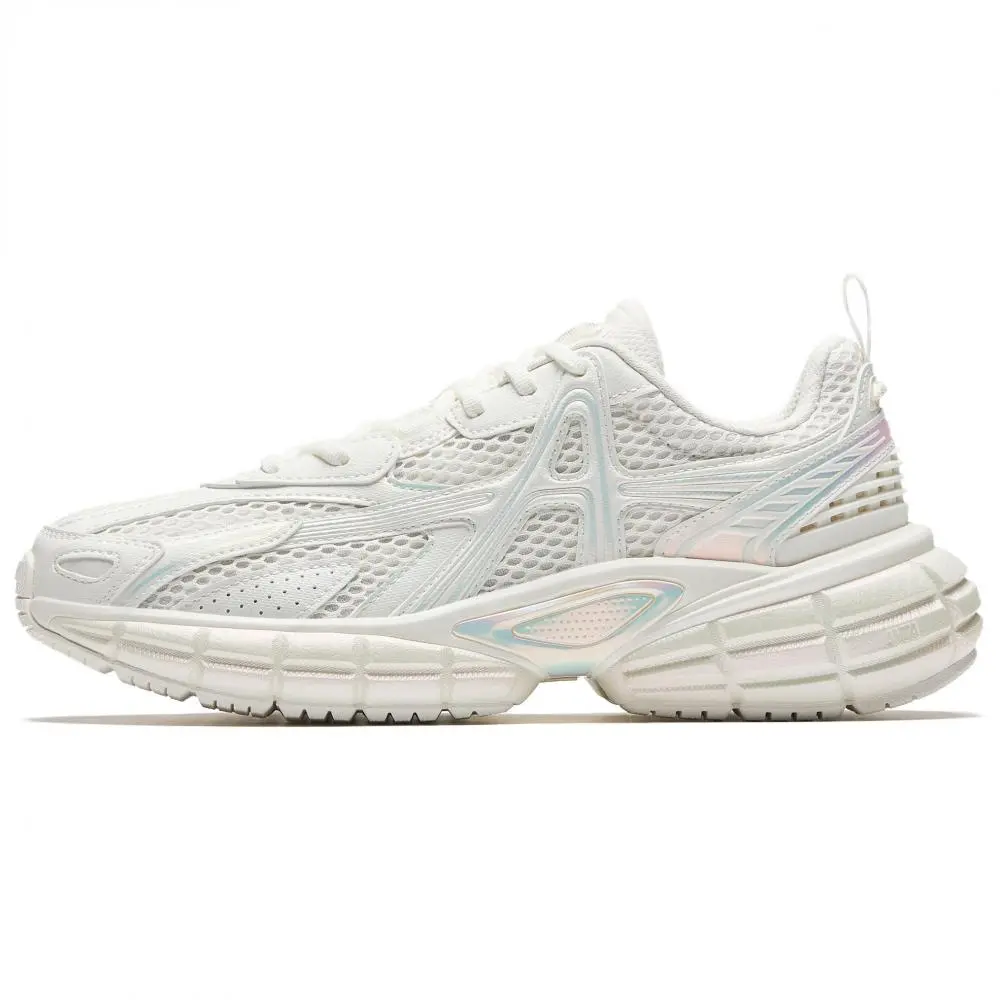 Anta Breathable And Lightweight Low top Casual Shoes Men's Ivory White