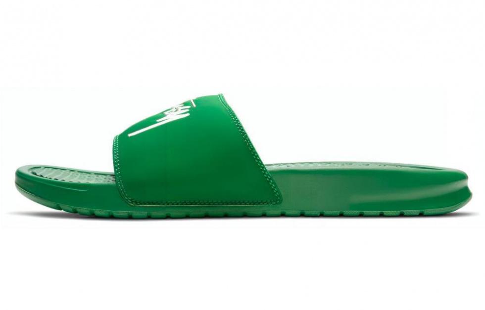 Nike Benassi Slide Stussy Pine Green Sail