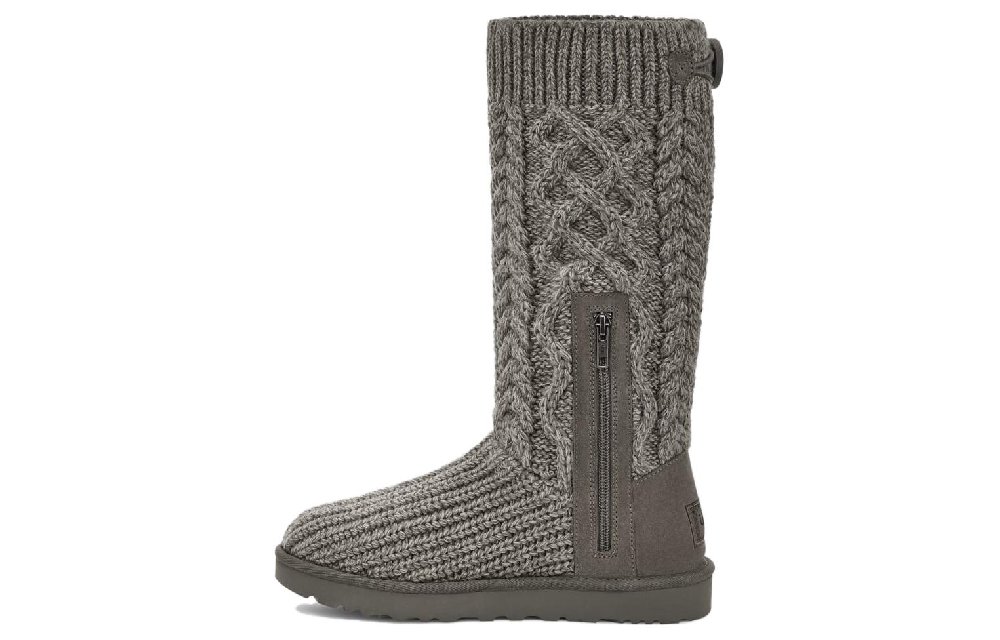 UGG Classic Cardi Cabled Knit Boot Grey Women's