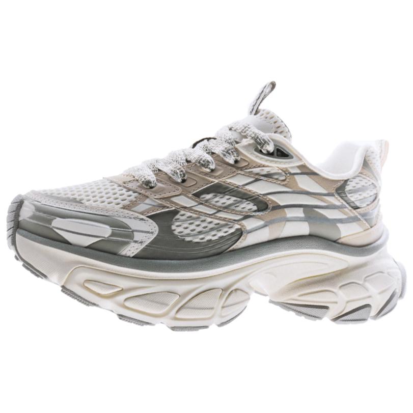 Anta Soaring Cushioning Slip Resistant Low Top Chunky Sneakers Men's White Silver Gray