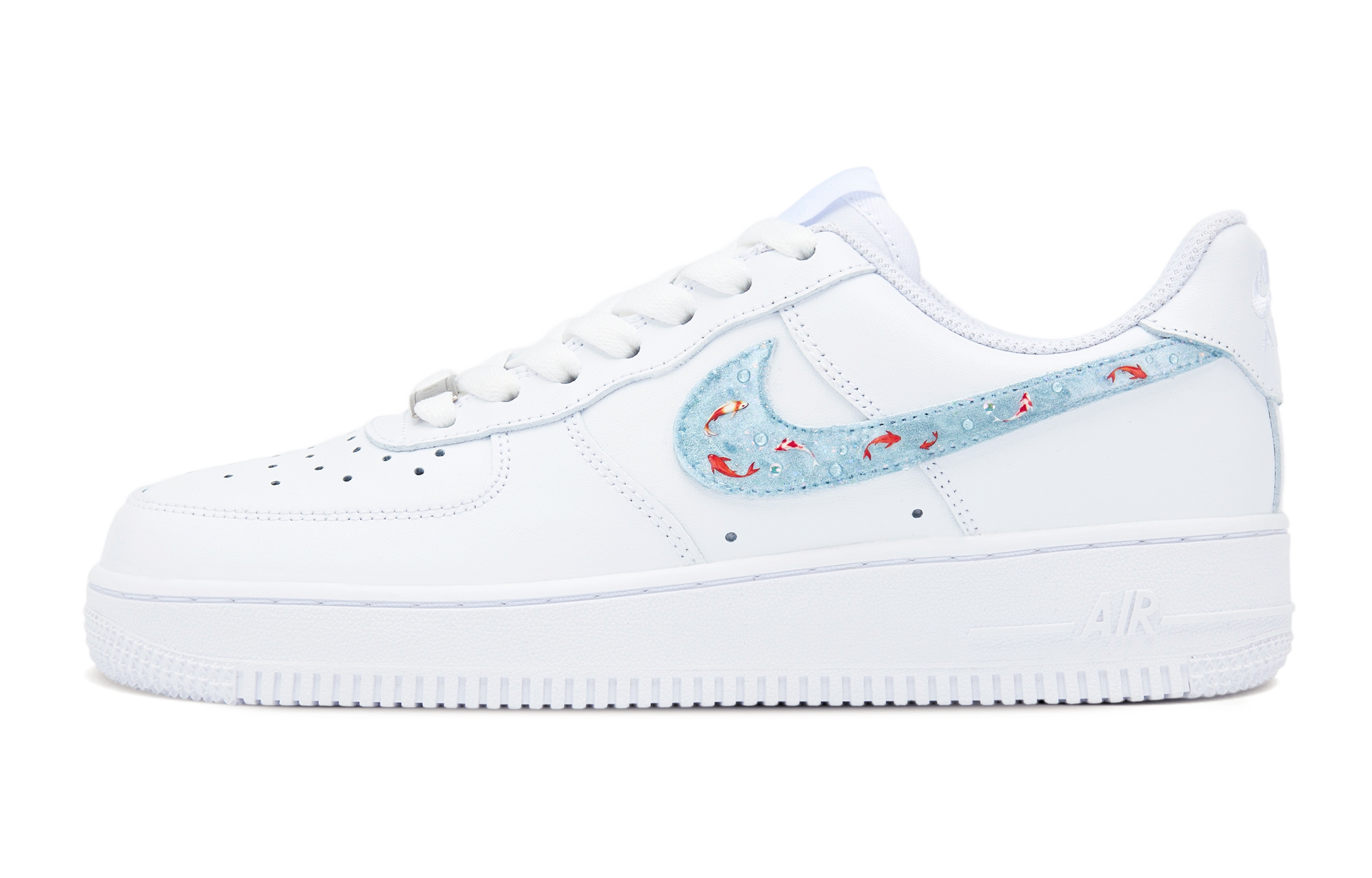 Nike Slip Resistant Abrasion Resistant Low top Skateboard Shoes Women's White Blue