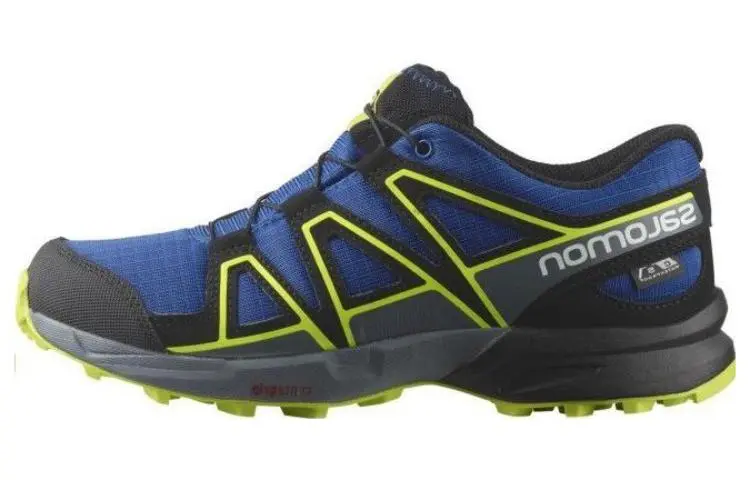 SALOMON CROSS SPEEDCROSS Slip Resistant, Abrasion Resistant, Breathable Low top Outdoor Shoes Unisex Black Blue