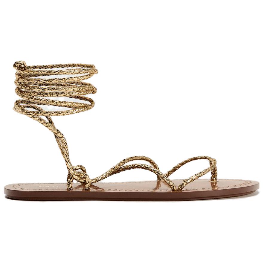 ZARA Roman Sandals Women's Gold купить в интернет-магазине Yoocart с быстрой доставкой по России.