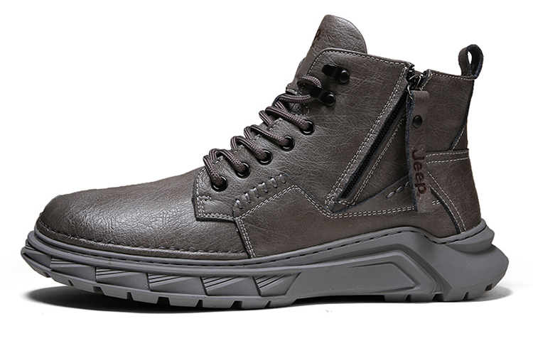 Jeep Martin Boots Men Gray
