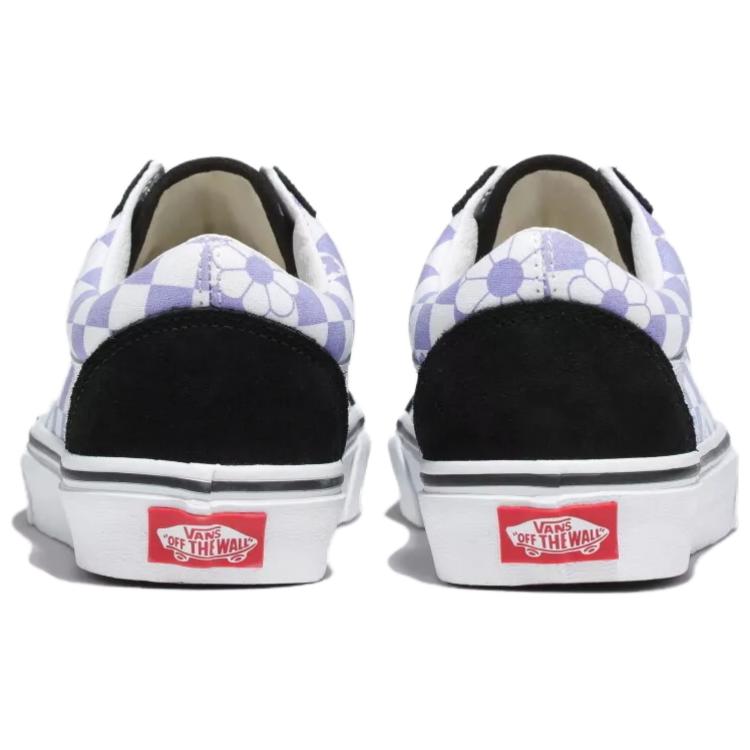 Vans Non slip Lightweight Low Top Skateboard Shoes Unisex White Purple