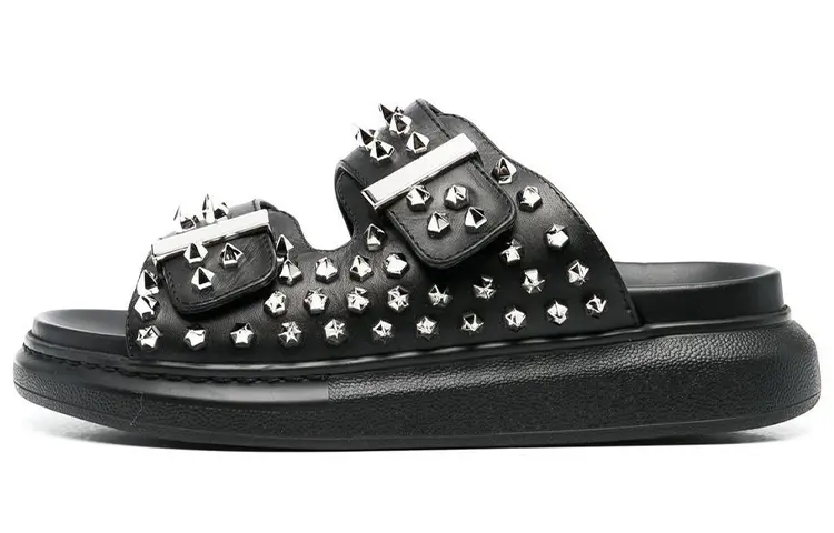 Alexander McQueen Slide Slippers Women's Black