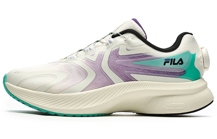 FILA Athletics Energy Low Top Running Shoes Women's Beige Purple Green