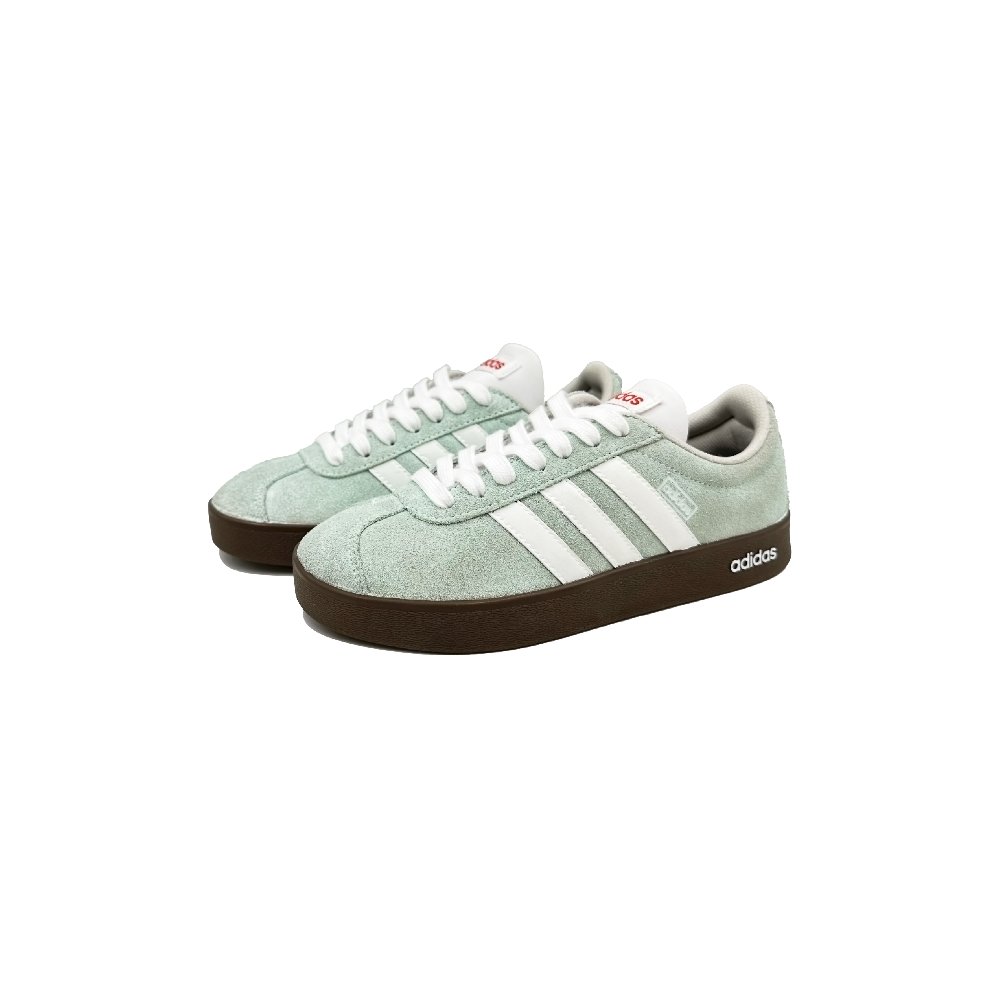 Adidas Neo VL Court 2.0 YIMING Manufacturing, Matcha Cute Low Top Skateboard Shoes Unisex Green White