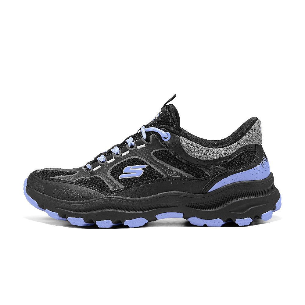 Skechers Abrasion Resistant Low Top Casual Shoes Women's Black Blue