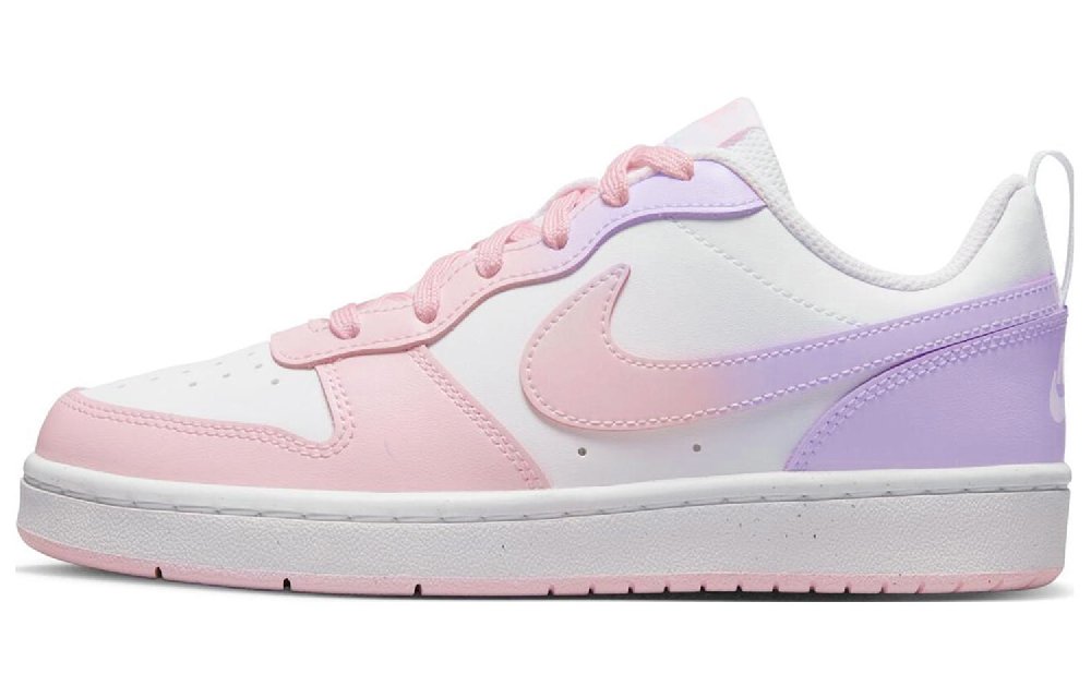Nike Court Borough 2 Low-Top Skateboard Shoes GS Pink