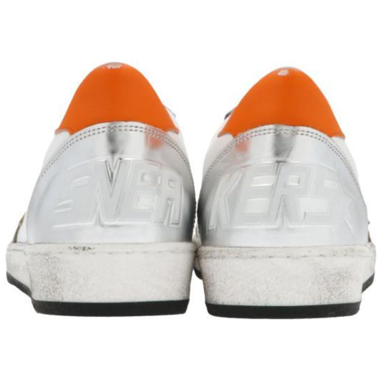 Golden Goose Super Star Low Top Skateboard Shoes Men's White Orange