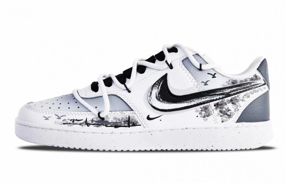 Nike Skateboard Shoes Men Low-Top White/Gray