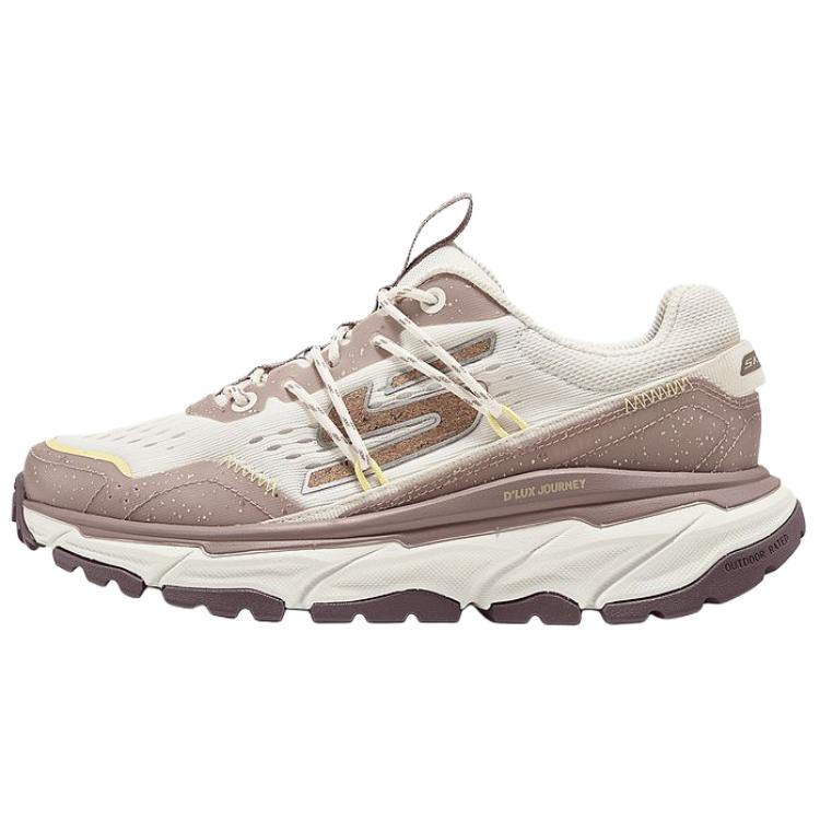 Skechers D'LUX JOURNEY Abrasion Resistant Low top Casual Running Shoes Women's Beige Brown