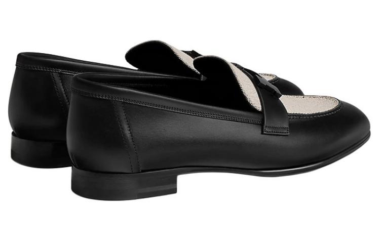 HERMES Paris Loafers Women's Black