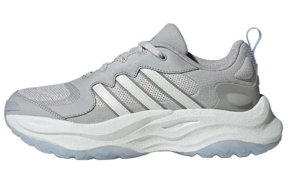 Adidas Maxxwavy Cushioning Anti-Slip And Wear-Resistant Low-Top Chunky Sneakers Unisex White Gray